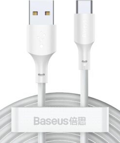 Wisdom Usb Type-c 40w Şarj Usb Şarj Kablosu 2adet Set 1.5metre-beyaz