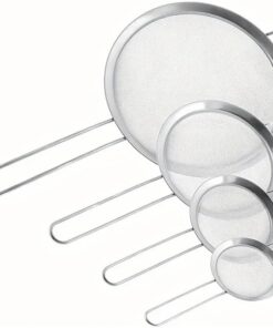Paslanmaz Çelik Pratik 4'lü Çay Süzgeci Sebze Makarna Un Süzgeç