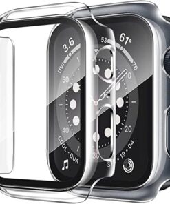 Trend Apple Watch 1/2/3/4/5/6/ Seri 42 mm Ekran Koruyucu ve Kılıf Bir Arada Tam Koruma (Şeffaf)