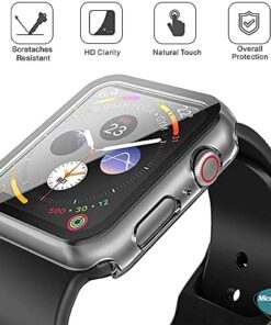 Apple Watch Series 9 41mm Kılıf Clear Premium Slim WatchBand Şeffaf [Watch Series 9 41mm ile Uyumlu Kordon - Şeffaf]