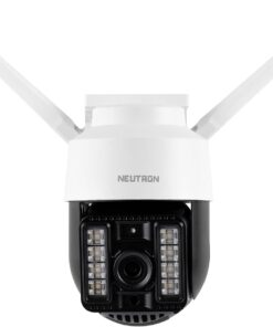 Gece Görüşlü Led Işıklı 360° Dönebilen Alarmlı 1080p/2K Görüntü Kaliteli Ptz Dış Ortam Kamerası - 1920x1080p Video Kaydı - Su Geçirmez - App Ile Kontrol NTL-PT-02WOD