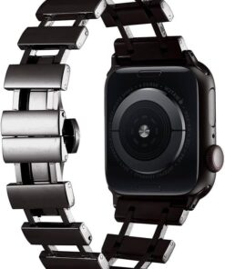 Apple İle Uyumlu Watch 38mm/40mm KRD-96 Metal Kordon Siyah