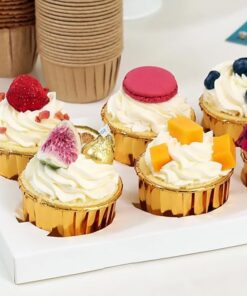 At Market Dolphin Altın Muffin Kek Kapsülü 25'li