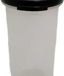 Circular 650 ml siyah yumurta kabı yuvarlak kutu kuru saklama stoku dekorasyon geri sihirli kutu kahve pedleri için