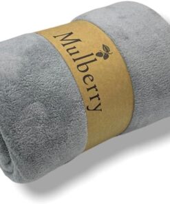 Wellsoft Battaniye, Televizyon Battaniyesi, Peluş, Polar Battaniye, Çift Kişilik 220 * 230-Gri