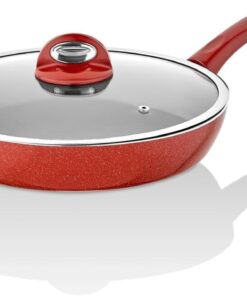 Titan Granit Cam Kapaklı Tava 26 Cm - TT-1124
