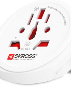 SWISS Seyahat Adaptörü,1.500.211-E,World to Europe,Beyaz