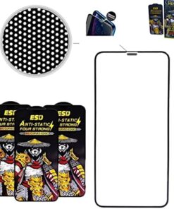 ESD anti-statik temperli cam Tam Kaplayan Mazgallı Izgaralı iphone 12 PRO MAX İçin Ekran Koruyucu HD Görüntü