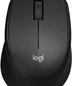 M330 Sessiz Kablosuz Mouse, Sağ Elle Kullanıma Uygun, 10 m Kullanım Mesafesi, 1.000 DPI Yüksek Hassasiyetli Optik İzleme, 18 Ay Pil Ömrü, Siyah
