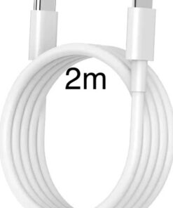Type-C (Usb-c) to Lightning Şarj Kablosu 20W Data Transfer ve Hızlı Şarj Kablosu 2 Metre Beyaz iPhone 14/13/12/11 Pro Max Mini X/XR/XS/X/8/7/6/6S/SE Plus Serileriyle Uyumlu PD IPHONE