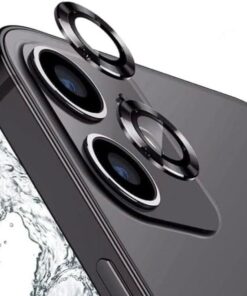 İphone 14 PRO / 14 PRO MAX Kamera Metal Lens Koruyucu SİYAH