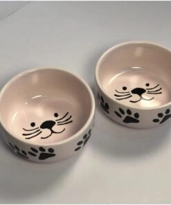 Kase Kedi Mama Su Kabı Pembe Renk 2'li