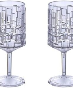 Polikarbon Stone Serisi Kırılmaz 4 Parça Goblet Kadeh Bardağı Takımı - 200 ml.