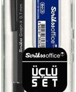 Office Graphx 3'lü Set Versatil Kalem 0.7 Mm Antrasitsilgimin 0.7 Mm