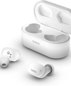 SoundForm True Kablosuz Kulak İçi Kulaklık (iPhone, Samsung, Google için Dokunmatik Kontrol, Taşınabilir Şarj Kutulu, 24 saat Çalma, Gürültü Yalıtımı, Tere Dayanıklı, Bluetooth Kulaklık, Beyaz)