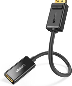 Display Port to HDMI 1080P Dönüştürücü Adaptör Siyah