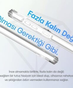 Samsung Galaxy S24 için Crystal Armor Serisi Şok Emici Yumuşak Silikon Kenar Arkası Sert Polikarbonat Darbeye Dayanıklı Şeffaf Kılıf S24 için Kapak