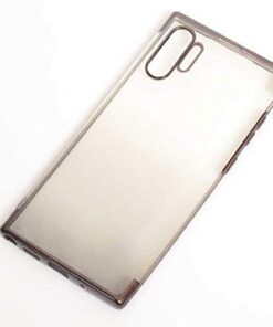 Samsung Galaxy Note 10 Plus ile uyumlu Kılıf Moss Renk Geçişli Köşeleri Lazer Boyalı Silikon Siyah
