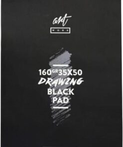 Siyah Çizim Blok 15 Yaprak 160gr 35x50cm N