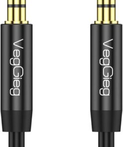 3.5mm Jack TRRS Hi-Fi Örgülü AUX Mikrofon ve Ses Kablosu 2 Metre