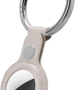 Spigen Ciel AirTag Kılıf Basic Leather Stone - AMP02093