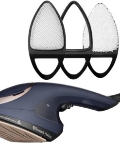 Hobbs Steam Genie 28370-56 Multi Ütü [Buharlı Düzleştirici & Buharı Ütü] 2'si 1 arada (1700W, 20g/dk Buhar, Isıya Dayanıklı Çanta, 3 Eklenti: Giysi, Perde, Döşeme) Seyahat Ütüsü 28370-56