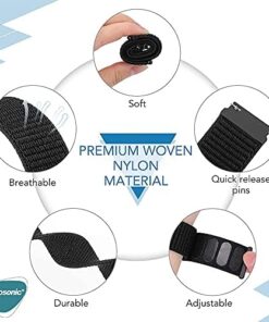 Amazfit GTS 4 Mini Hasırlı Kordon Woven Sport Loop Rose Gold