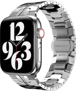 ​​​Apple İle Uyumlu Watch 42mm KRD-63 Metal Kordon Gümüş