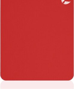 Mini Office Mouse Pad 22x18 cm, Küçük Boy - Small Ofis Tipi Kaymaz Taban Mouse Ped, Fare Altlığı, Düz Masa Koruyucu Klavye Altı Mousepad (Kırmızı)