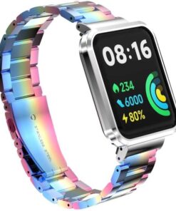 Xiaomi İle Uyumlu Redmi Watch 2 Lite KRD-60 Metal Kordon Colorful