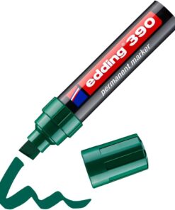 390 permanent markör - yeşil - 1 kalem - geniş kesik ucu 4-12 mm