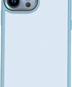 iPhone 12 Pro Max uyumlu HİBRİT TPU+PC Yarı Saydam ULTRASHOCK Kılıf (Sierra Blue)