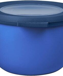 - Multi Bowl Cirqula Round - Kapaklı Saklama Kabı - Buzdolabı için hava geçirmez saklama kutusu ve mikrodalga fırın kabı olarak uygundur - 500 ml - Canlı Mavi
