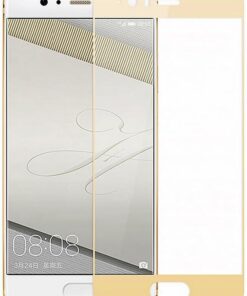 Huawei P10 Uyumlu Full Kaplayan Temperli 5D Ekran Koruyucu Cam (Godl)