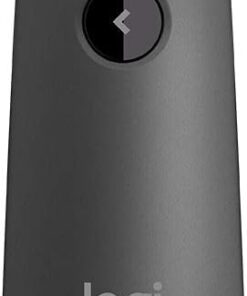 R500s sunucu, lazer sınıfı 1, Bluetooth ve USB için, evrensel uyumlu, 20 metre menzil, yapılandırılabilir, 12 ay çalışma süresine sahip akıllı pil kullanımı, koyu gri