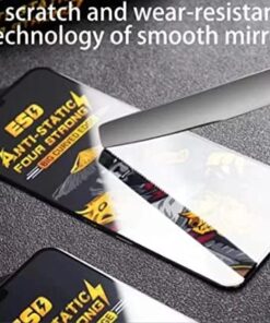 ESD anti-statik temperli cam Tam Kaplayan Mazgallı Izgaralı iphone11 PROMAX ve XS MAX İçin Ekran Koruyucu HD Görüntü