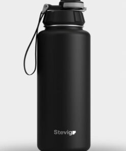 1 Hand Leak-Proof Sızdırmaz Çelik Termos 1000 Ml Black ST-210