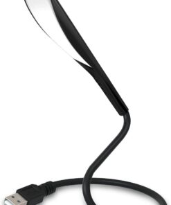 USB lamba, kısılabilir USB ışık, 2,8W esnek klavye ışığı, PC bilgisayar için, 14 LED inci, 3 kademeli ayarlanabilir parlaklık, açma/kapama dokunmatik şalteri, D10 USB LED (Siyah)