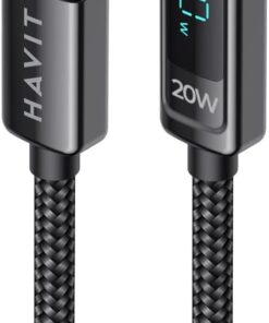 CB6246 PD20W Type-C to Lightning (Iphone) Göstergeli Şarj Kablosu