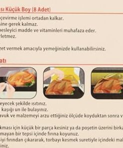 Fırın Torbası Standart Boy 25 x 38 cm (8 Adet/Kutu içi)