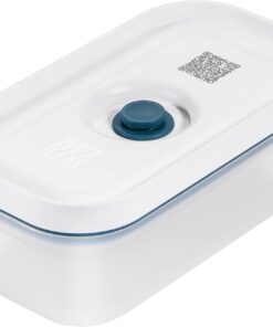 Fresh & Save Vakumlu Saklama Kabı, S, Plastik, Yari Şeffaf-Akdeniz Mavisi