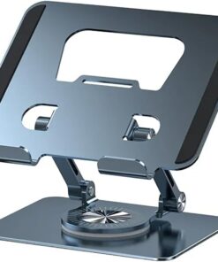 Tablet Standı 360 Derece Dönebilen Tablet Stand Katlanabilir Metal Tablet Tutucu Standı Tablet ve Telefon Tutucu Stant Tablet Tutucu Metal (Koyu Gri)