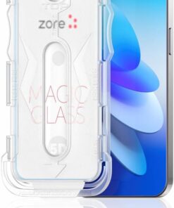 Apple İle Uyumlu iPhone 16 Pro ZORE Kolay Uygulama Aparatlı 5D Magic Glass Cam Ekran Koruyucu Şeffaf