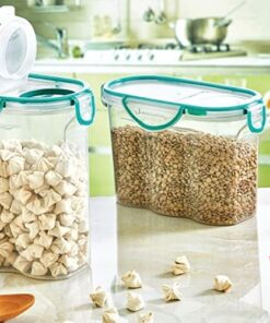 Kilitli Kapaklı Contalı Hava,Su Sıvı Geçirmez 1,2 Litre Erzak Saklama Kabı-SA580