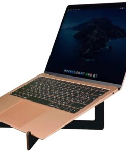 Gift Taşınabilir Siyah Ahşap Notebook Laptop Standı