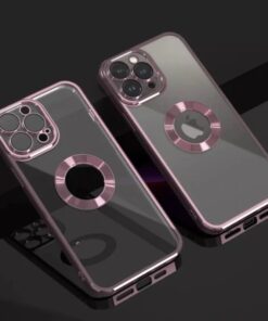 aks iPhone 14 pro uyumlu lens korumalı lazer kılıf rose gold