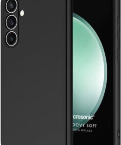 Samsung Galaxy S24 FE Kılıf Groovy Soft Siyah [Galaxy S24 FE ile Uyumlu Kılıf - Siyah]