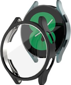 Samsung Galaxy Watch 5 Pro 45mm için Kılıf Ekranı Tam Kaplayan 360 Full Round Soft Silicone Siyah [Galaxy Watch 5 Pro 45mm ile Uyumlu Kılıf - Siyah]