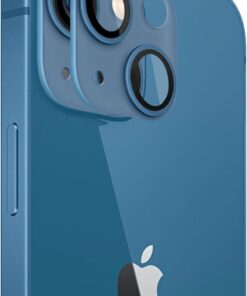 Apple iPhone 13 Kamera Lens Koruma Camı V2 Mavi [iPhone 13 ile Uyumlu Ekran Koruyucu]