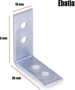 Mobilya Dolap Köşe Bağlantı L Demir Gönye 35x35x15 mm (5 ADET)